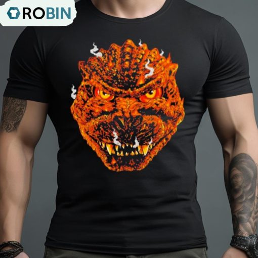 Cavity Colors Burning Godzilla Shirt
