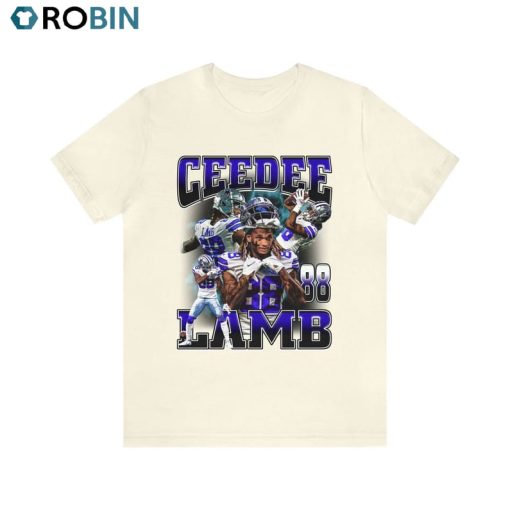Ceedee Lamb Vintage Style 90s Shirt, Dallas Texas Football Unisex Hoodie Long Sleeve