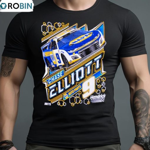 Chase Elliott #9 2023 Napa Glow In The Dark Navy New Shirt