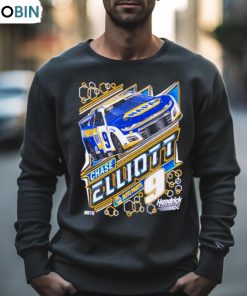 Chase Elliott #9 2023 Napa Glow In The Dark Navy New Shirt