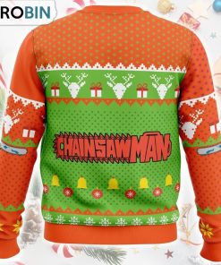 Chibi Chainsaw Man Ugly Christmas Sweater