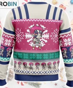 Chibi Christmas Akaza Demon Slayer Ugly Christmas Sweater