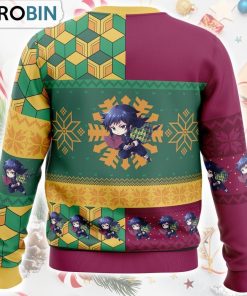 Chibi Christmas Giyu Tomioka Demon Slayer Ugly Christmas Sweater Chibi Christmas Giyu Tomioka Demon Slayer Ugly Christmas Sweater