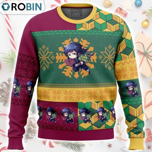 Chibi Christmas Giyu Tomioka Demon Slayer Ugly Christmas Sweater