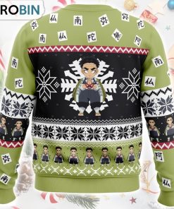 Chibi Christmas Gyomei Himejima Demon Slayer Ugly Christmas Sweater