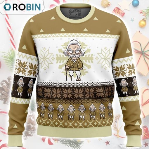 Chibi Christmas Jigoro Kuwajima Demon Slayer Ugly Christmas Sweater