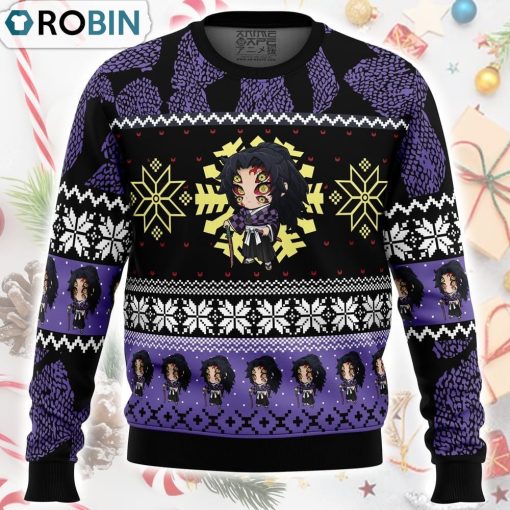 Chibi Christmas Kokushibo Demon Slayer Ugly Christmas Sweater
