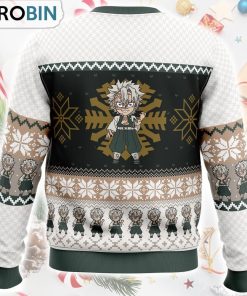 Chibi Christmas Sanemi Shinazugawa Demon Slayer Ugly Christmas Sweater