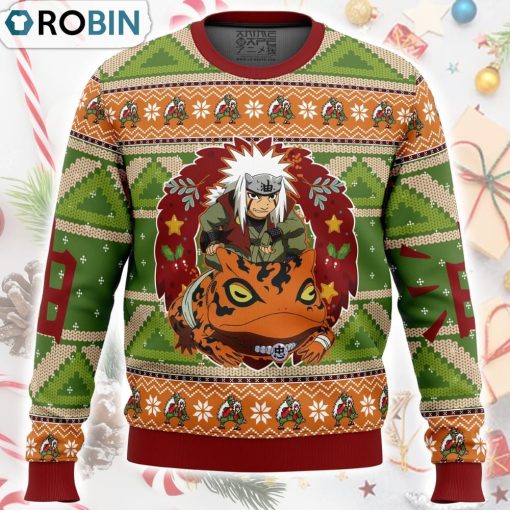 Chibi Jiraiya Naruto Ugly Christmas Sweater