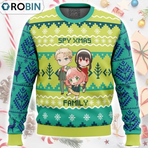 Chibi Spy x Family Ugly Christmas Sweater