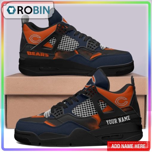 Chicago Bears Personalized Air Jordan 4 Sneaker