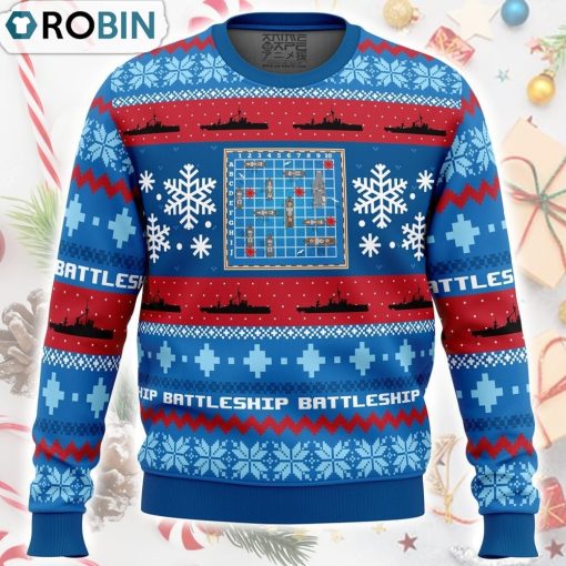 Christmas Battleship Board Games Ugly Christmas Sweater
