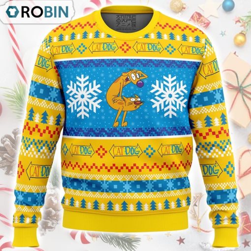 Christmas CatDog Nickelodeon Ugly Christmas Sweater