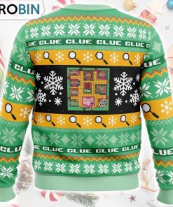 Christmas Clue Board Games Ugly Christmas Sweater