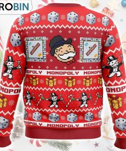 Christmas Monopoly Board Games Ugly Christmas Sweater