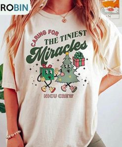 Christmas Nicu Nurse Shirt, Miracles Winter Xmas Long Sleeve Sweatshirt