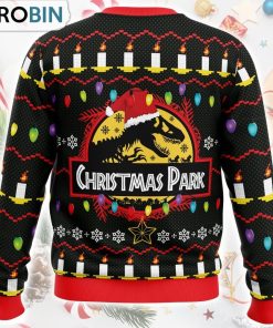 Christmas Park Jurassic Park Ugly Christmas Sweater