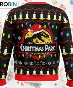 Christmas Park Jurassic Park Ugly Christmas Sweater Christmas Park Jurassic Park Ugly Christmas Sweater