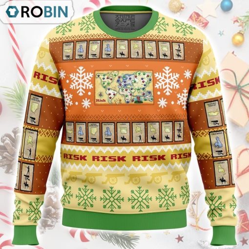 Christmas Risk Board Games Ugly Christmas Sweater