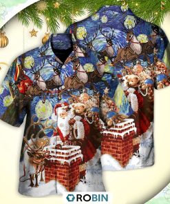 Christmas Santa Coming For You Casual Button-Down Shirt