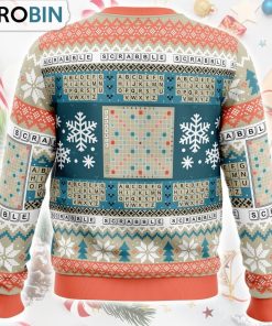 Christmas Scrabble Board Games Ugly Christmas Sweater