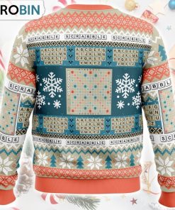 Christmas Scrabble Board Games Ugly Christmas Sweater
