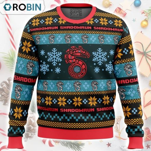 Christmas Shadowrun Board Games Ugly Christmas Sweater