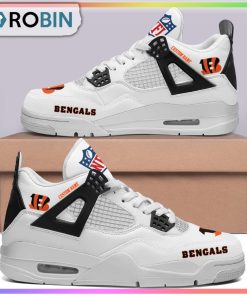 Cincinnati Bengals NFL Personalized Air Jordan 4 Sneaker Cincinnati Bengals NFL Personalized Air Jordan 4 Sneaker