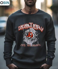 Cincinnati Bengals Rule The Jungle Womens Boyfriend T Shirt