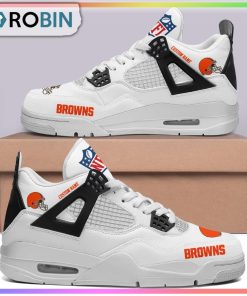 Cleveland Browns NFL Personalized Air Jordan 4 Sneaker Cleveland Browns NFL Personalized Air Jordan 4 Sneaker