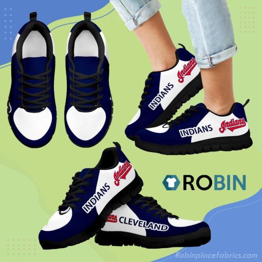 Cleveland Indians Top Logo Breathable Running Sneaker