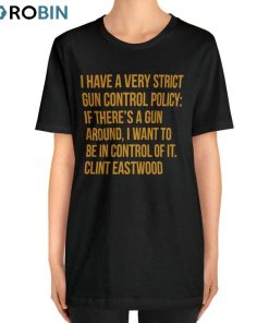 Clint Eastwood Gun Quote Shirt, Clint Eastwood Unisex T-shirt Unisex Hoodie