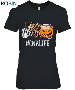 Cna Certified Nursing Assistant Peace Love Pumpkin Halloween Unisex Shirt