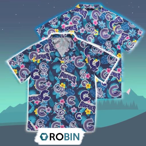 Colorado Rockies Summer Hawaiian Shirt, 3D Printed Aloha Shirt