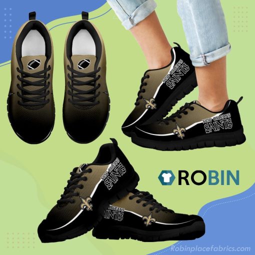Colorful New Orleans Saints Passion Breathable Running Sneaker