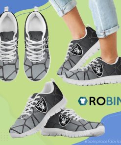 Colors Air Cushion Oakland Raiders Gradient Breathable Running Sneaker Colors Air Cushion Oakland Raiders Gradient Breathable Running Sneaker