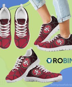 Colors Air Cushion San Francisco 49ers Gradient Breathable Running Sneaker Colors Air Cushion San Francisco 49ers Gradient Breathable Running Sneaker