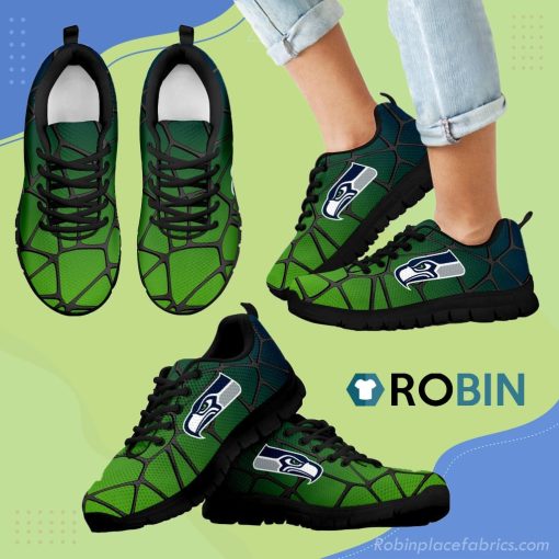 Colors Air Cushion Seattle Seahawks Gradient Breathable Running Sneaker