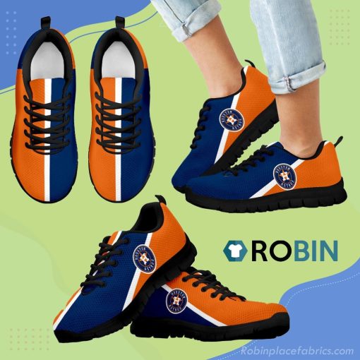 Colours Beautiful Logo Houston Astros Breathable Running Sneaker
