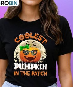 Coolest Pumpkin In The Patch Cute Shirt, Pumpkin Girl Crewneck Unisex Hoodie