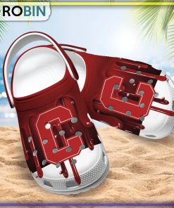 Cornell Big Red 3D Melting Paint Printed Crocs Shoes