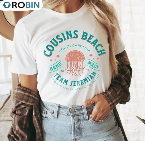 Cousins Beach Shirt, Team Jeremiah Hoodie Short Sleeve