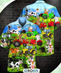 Cow Funny Happy Everyday Casual Button-Down Shirt