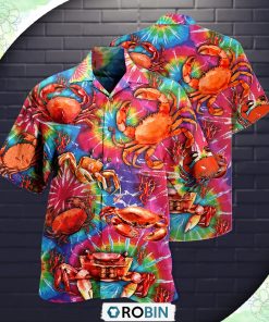 Crab Red Love It Forever Casual Button-Down Shirt