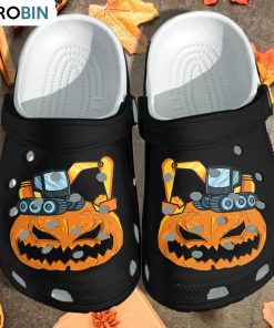 Cranes Truck Pumpkin Halloween Crocs Shoes