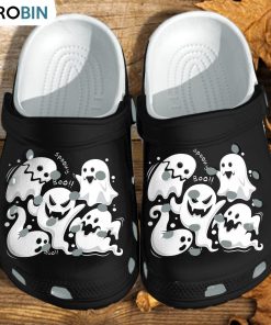 Creepy Ghost Halloween Kawaii Cute Crocs Shoes