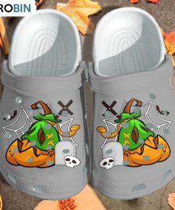 Creepy Pumpkin Halloween Monster Crocs Shoes