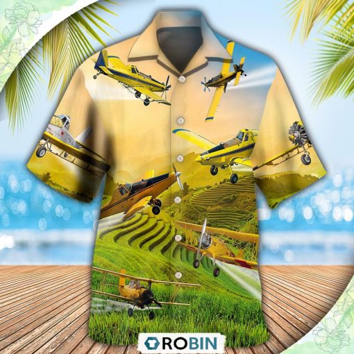 Crop Duster In Life Casual Button-Down Shirt