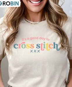 Cross Stitch Funny Shirt, Stitch Friends Short Sleeve Sweatshirt