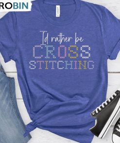 Cross Stitch Shirt, Trendy Unisex Shirt